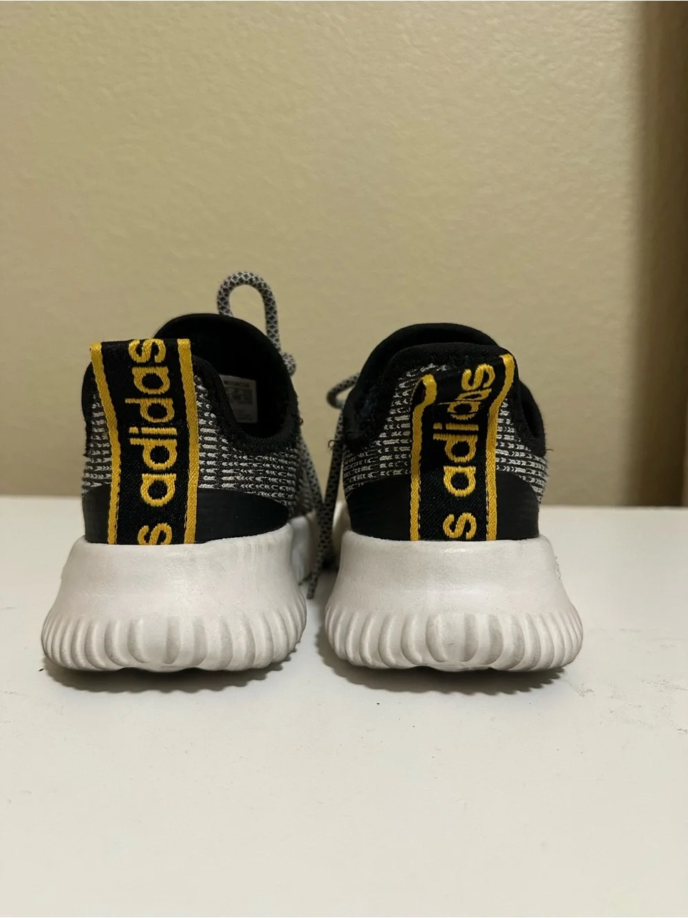 adidas Black & White Kids Sneakers with Cloudfoam Sole